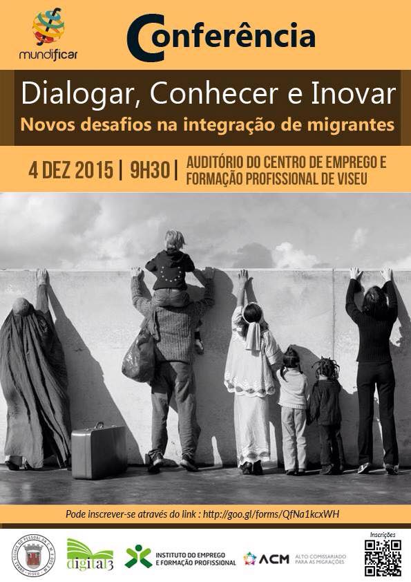 Conferência Dialogar Conhecer e Inovar Novos Desafios na Integação de Migrantes